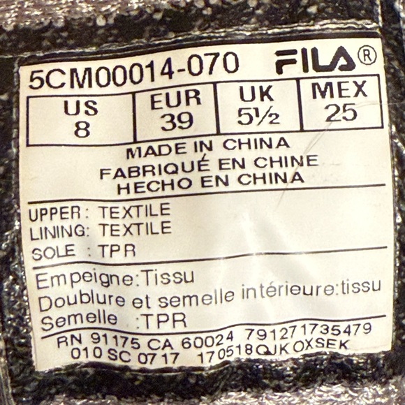 Fila Hightops, Sweet grey & PiNK! size 8 - Picture 2 of 5